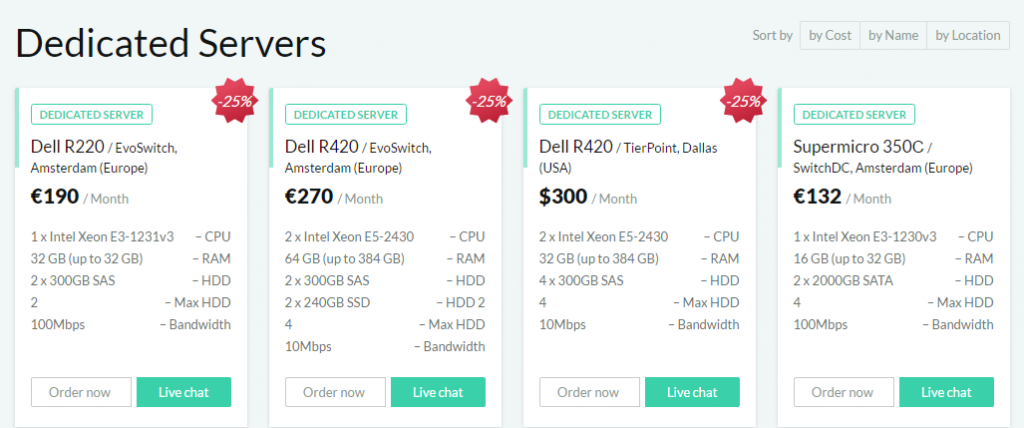 inxy dedicated servers