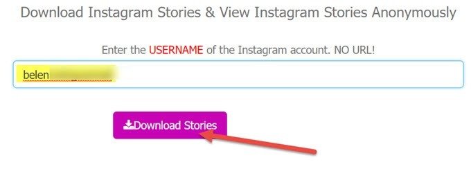 Downloading Stories On Instagram Via Weinstag.Com