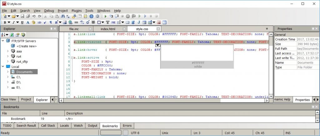 Free PHP, HTML, CSS, Javascript Editor - Codelobster IDE