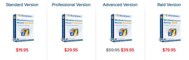 free isunshare windows password genius advanced programs