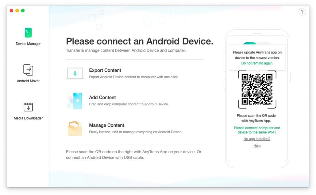 AnyTrans For Android - The Best Way To Manage Your Android Device and Do More