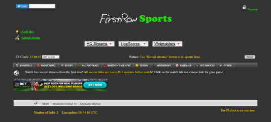 FIRSTROWSPORTS