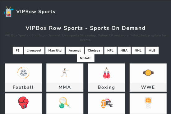 Vipbox live 2025 cool sports streams