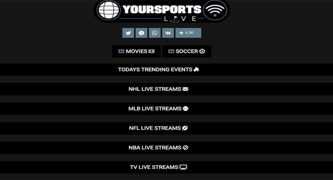 YOUR SPORTS.STREAM
