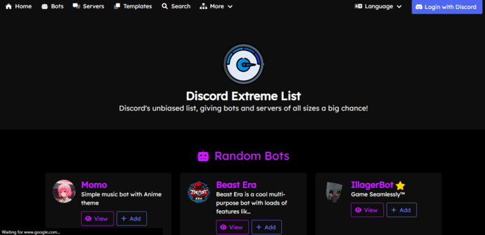 Discord Extreme List
