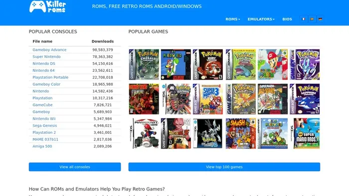 SNES ROMs Download - Free Super Nintendo Entertainment System Games -  ConsoleRoms