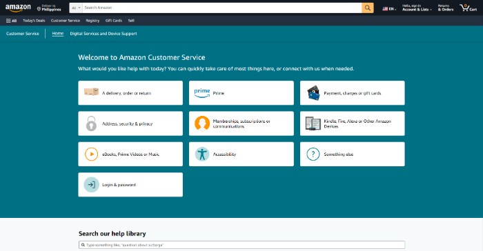 Contact Amazon Customer Support