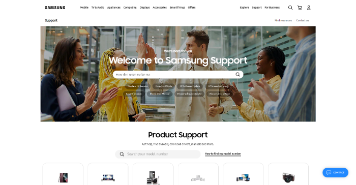 Samsung TV support