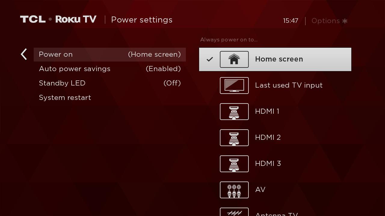 TCL Roku TV Power Equipment Check