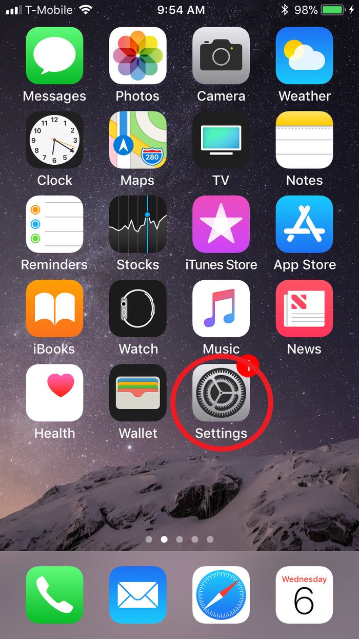 iPhone Settings app icon