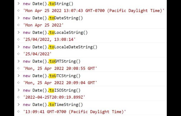 custom JavaScript format date function