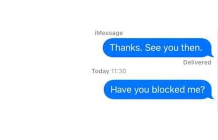 signs of being blocked