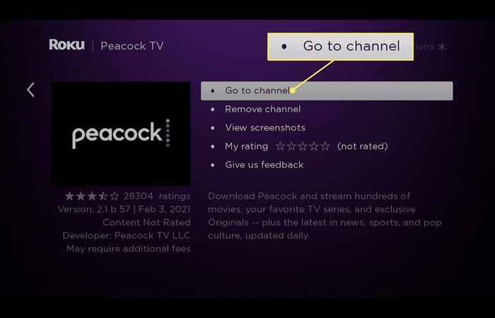 Activate Peacock TV on Roku