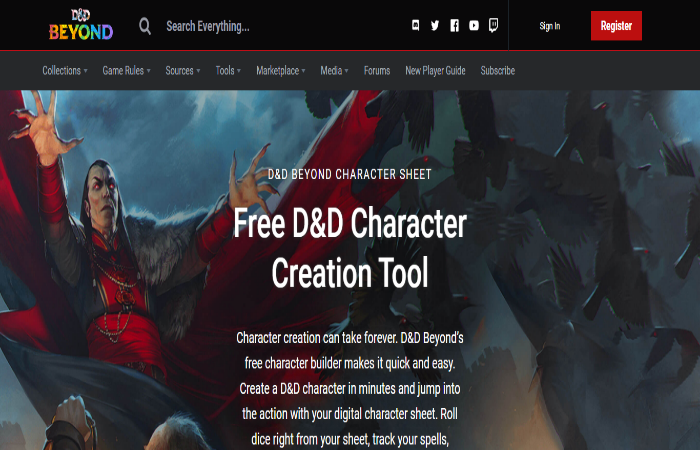 D & D Beyond Character Builder