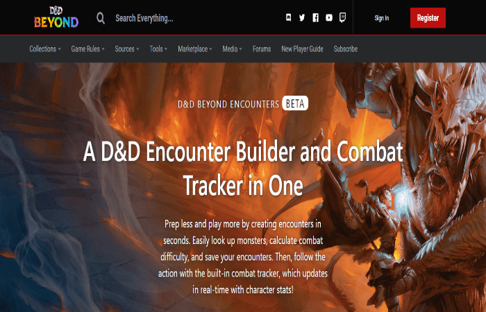 D&D Beyond Encounter Builder