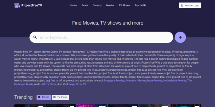 Project free tv discount series