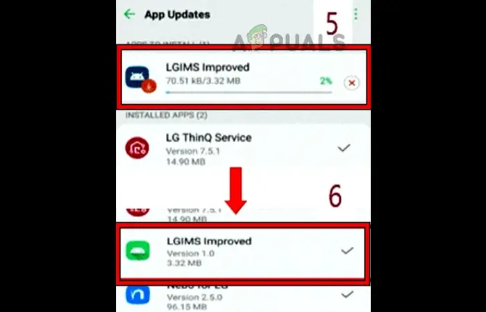 Update LG IMS App