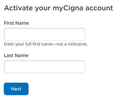 Mycigna.com card activation common errors