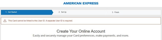 AmericanExpress.com Card Activation Common Errors