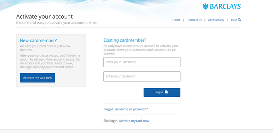 BarclaysUS.com Card Activation Common Errors