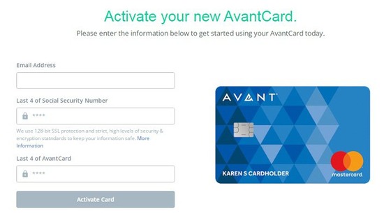 How to Activate Avant.com Card