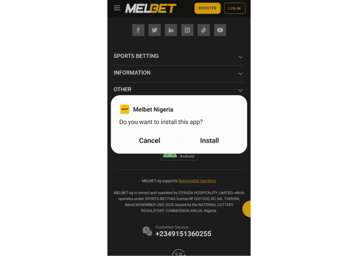 Features of Melbet.ng Mobile Application