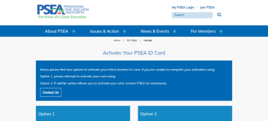 Psea.org Card Activation Common Errors