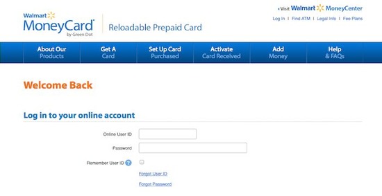 WalmartMoneyCard.com Card Activation Common Errors