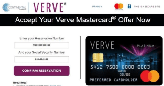 yourvervecard.com Card Activation Common Errors