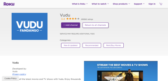 Activate vudu.com On Roku