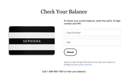Sephora.com Card Activation Common Errors
