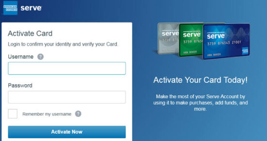 How to activate a serve.com card with the serve.com app