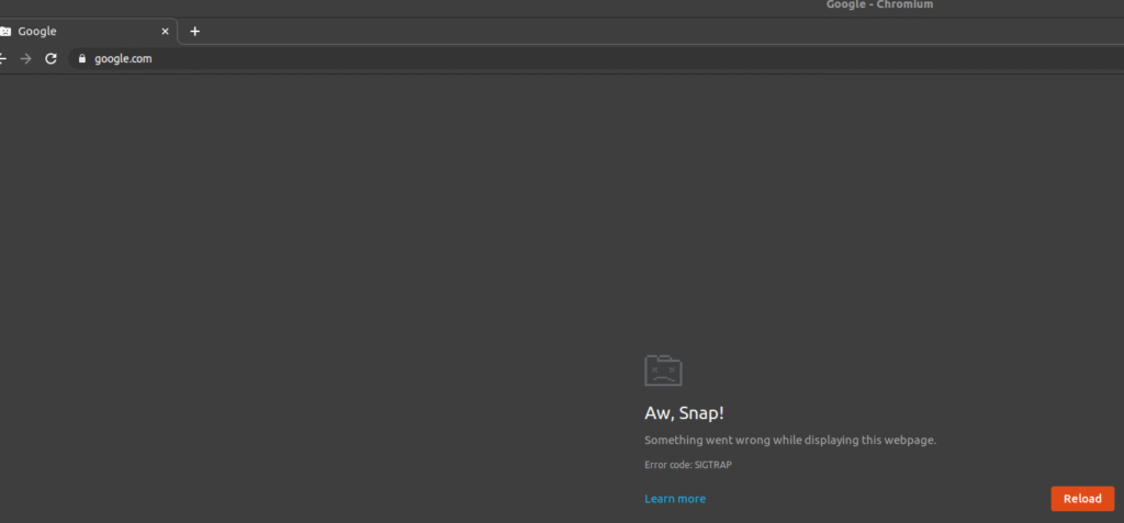 What Is the “Aw, Snap!” Error
