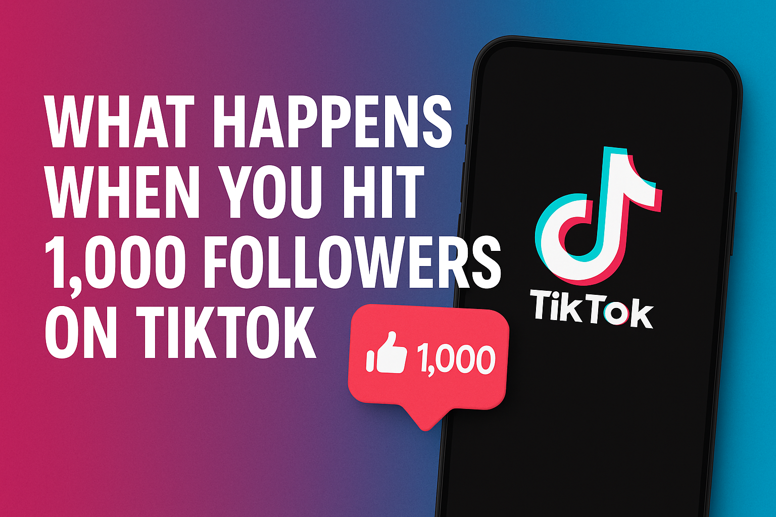 What Happens When You Hit 1,000 Followers on TikTok