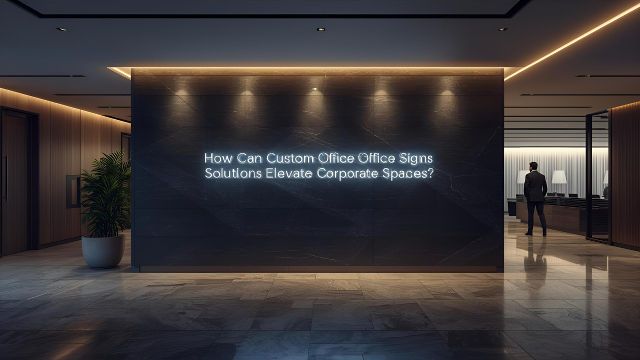 How Can Custom Office Sign Solutions Elevate Corporate Spaces